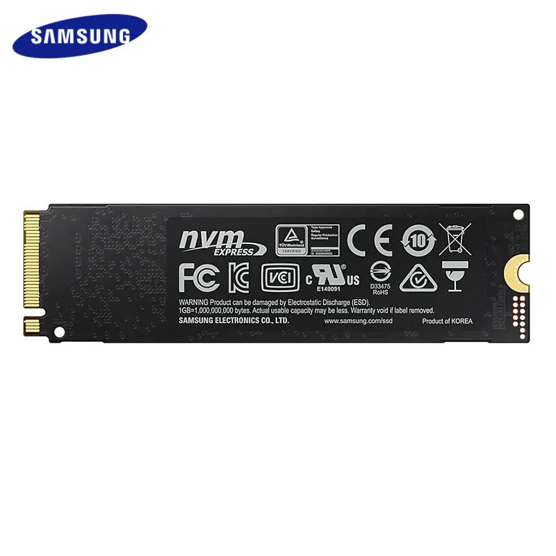 samsung SSD 250 ГБ 500 Внутренний твердотельный жесткий диск 1 ТБ 970 EVO Plus NVMe M.2 2280 HDD PCIe Gen 3,0x4 NVMe 1,3 для ПК