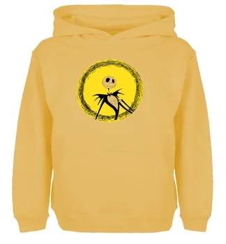 

Jack Skellington Halloween Stained Glass Design Hoodie Unisex Men's Women's Winter Cotton Printing Sweatshirts Cotton Hoody Tops