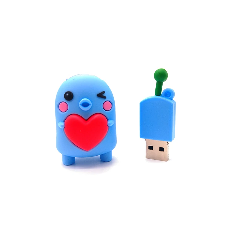 USB flash drive 4GB 8GB 16GB 32GB 64GB pen drive cartoon cute bird memory stik u disk personalized gift pendrive usb stick