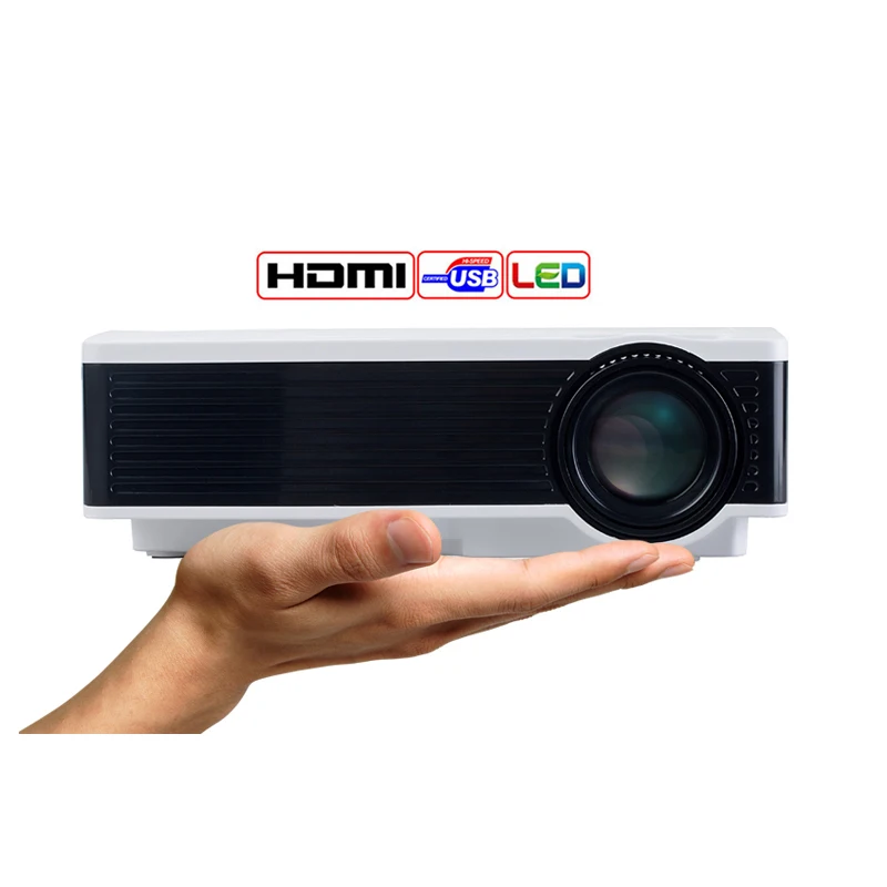 Светодиодный мини HD ЖК проектор с поддержкой 1080p android Wi Fi для смартфонов ТВ