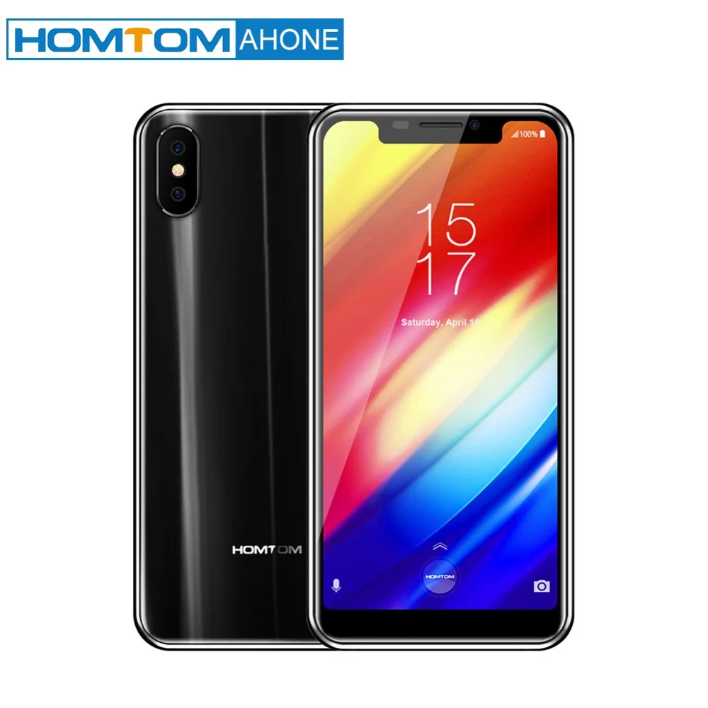 HOMTOM H10 5 85 дюйма Android 8 1 4 GB + 64 мобильный телефон Face ID отпечатков пальцев MTK6750T