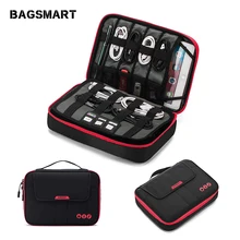 BAGSMART Date Cable Digital Accessories Finishing Bag Data Charger Wire Storage Bag Mp3 Earphones Usb Flash Drive Organizer Bag