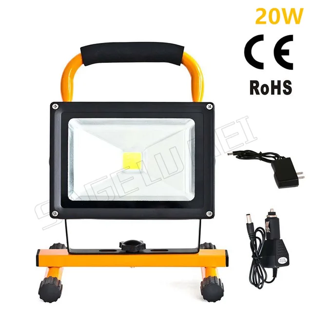 1pcs 20w Waterproof Outdoor Led Flood Lighting Rechargeable 1pcs 20w Waterproof Outdoor Led Flood Lighting Rechargeable Emergency Lamp Portable Spotlight Battery Ed