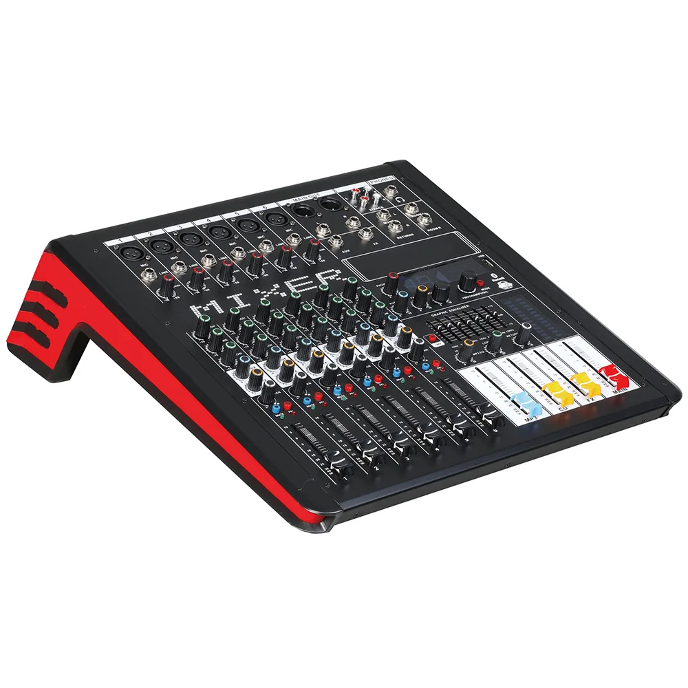 Mixing console recorder 48 V phantom power monitor AUX effect path 8-10 channel audio mixer USB 99 DSP effects TAi