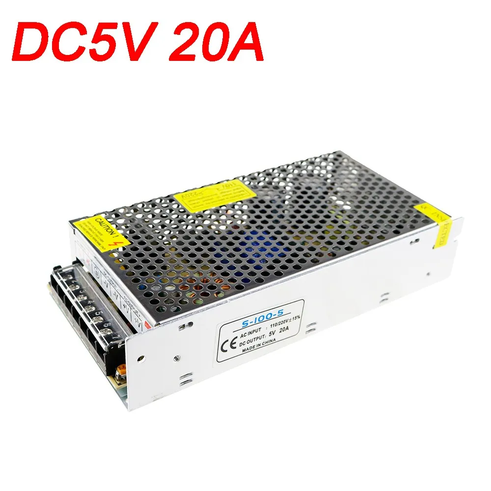 Питание трансформатор AC100-240V для DC5V 2A 10 Вт 3A 15 Вт 5A 25W 10A 50 Вт 20A 100W 30A 40A 200W 60A 300W Светодиодные ленты Мощность адаптер