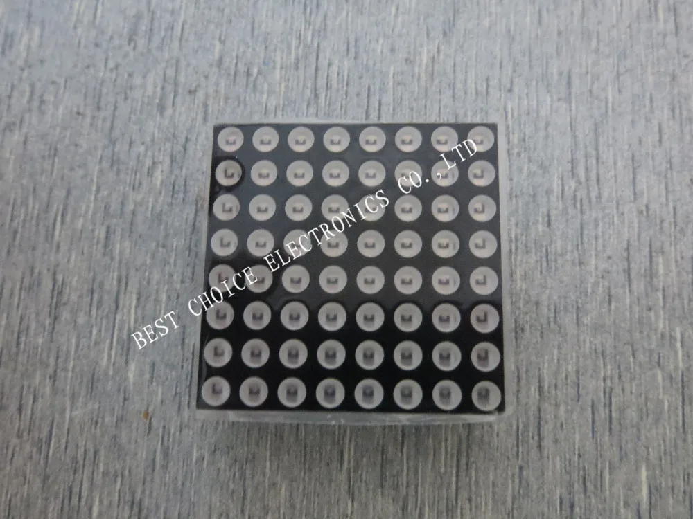 

1pcs/lot 3MM 8X8 red common anode high 7mm32 * 32 LED dot matrix digital control module 1008BS