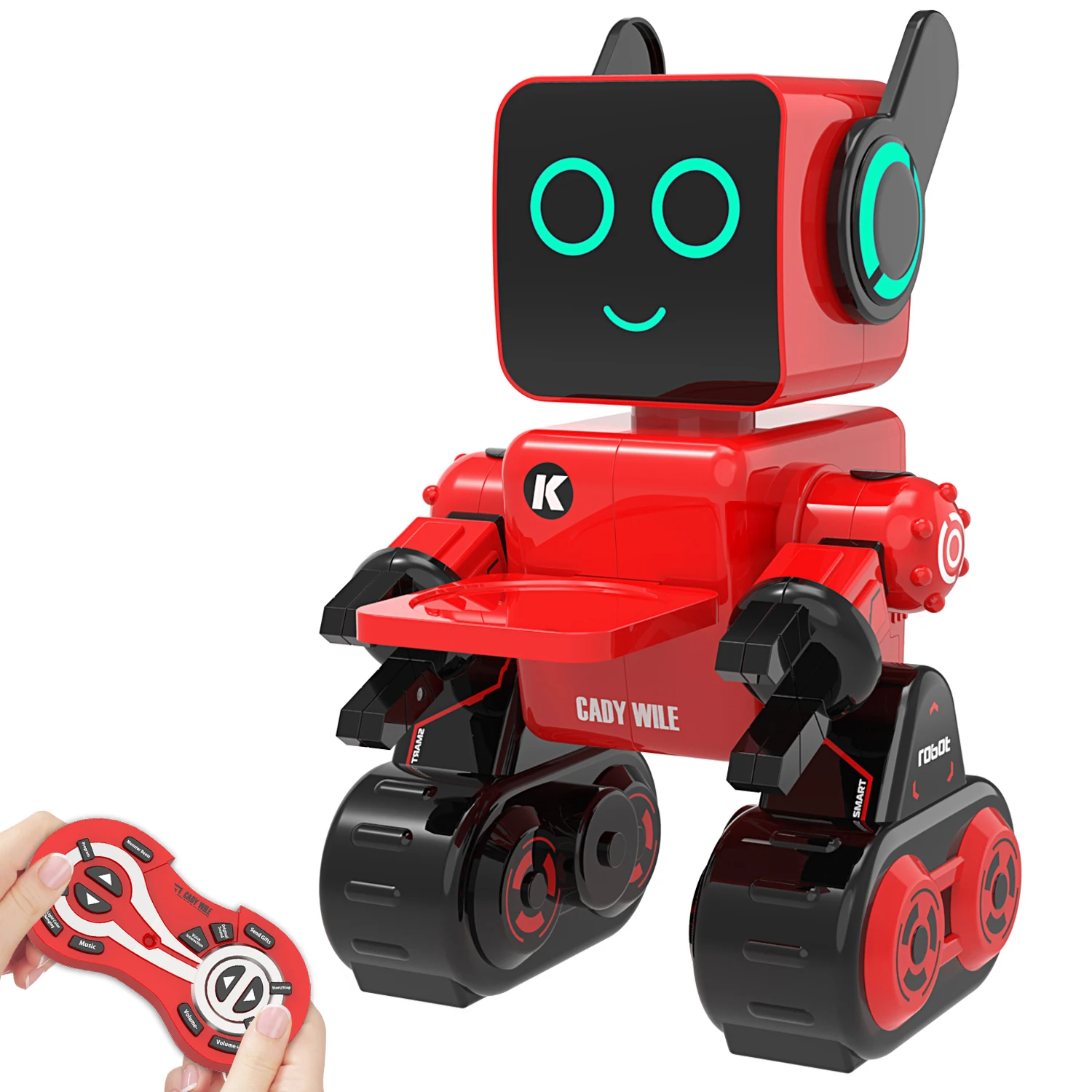 

Robot Toy for kids Intelligent Interactive Robot with LED Light Touch & Sound Control Speaks Dance Moves Built-in Coin Bank.