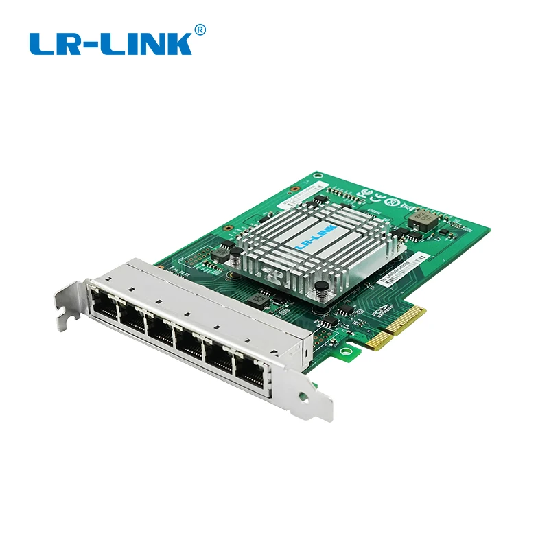 LR-LINK 2006PT Gigabit Ethernet промышленный адаптер шесть портов PCI Express Lan сетевая карта серверный адаптер Intel I350 NIC