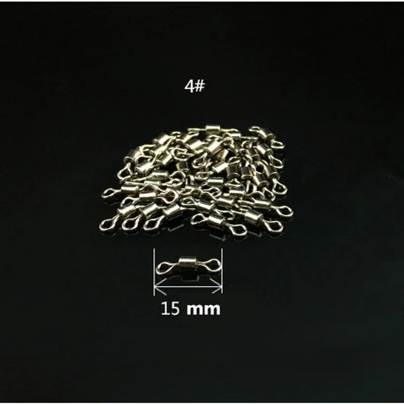 20x Stainless Steel Ball Bearing Swivel Solid Rings Fishing Connector 6911131619mm Fishing Accessories 1# 4# 6# 8# 10# 12# (3)