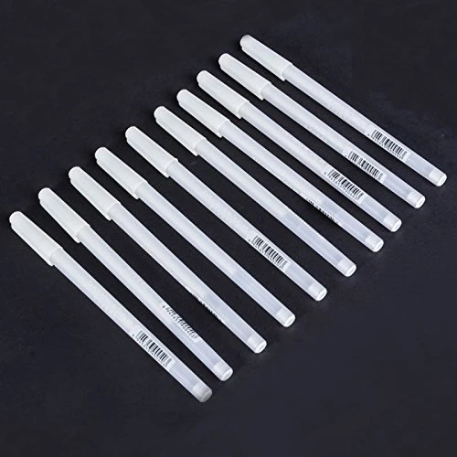 白ゲルペンセット 0 8 ミリメートル線画ペンスケッチペンアーティスト描画イラスト黒紙絵岩 Aliexpress