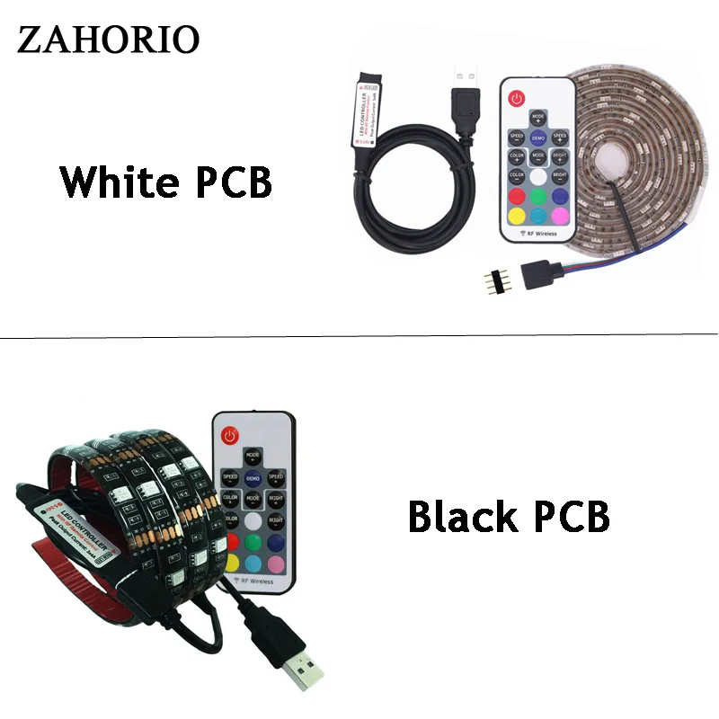 DC5V USB LED strip 5050 RGB Flexible Light 1M TV Background Lighting Adhesive Tape IP20/IP65 waterproof | Освещение