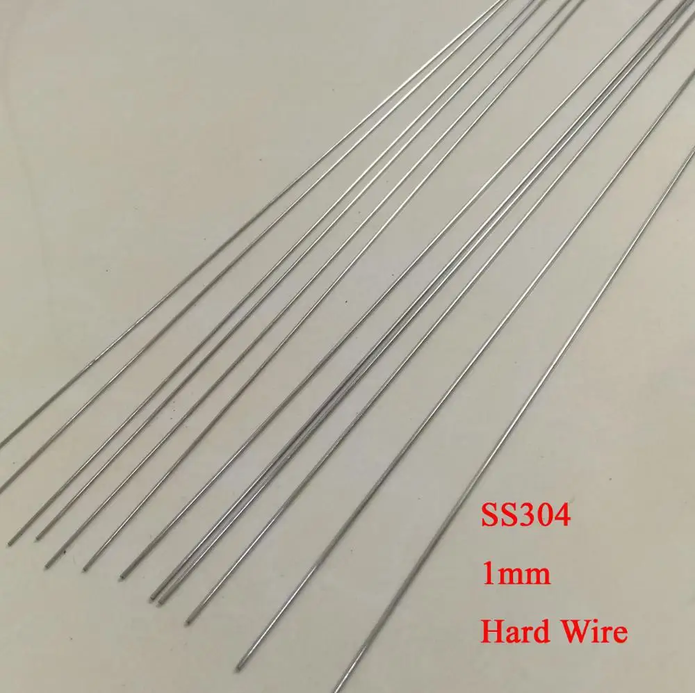 

1mm Diameter SS304 Spring wire Hard Condition Stainless Steel Wire Industry DIY Material, Length about 320mm/Piece