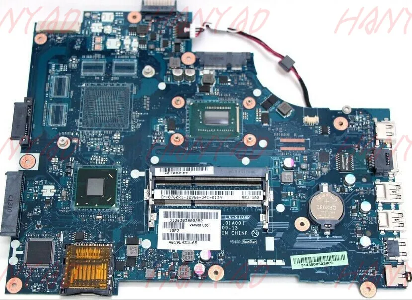 

CN-0760R1 0760R1 For DELL 3521 5521 Laptop Motherboard 760R1 HM76 With i5- CPU FAN LA-9101P MB