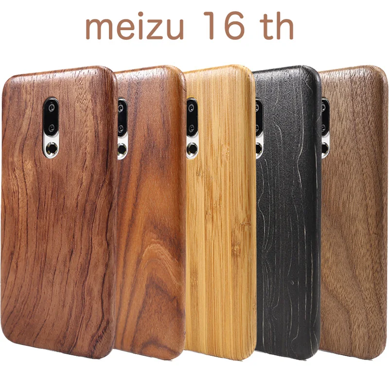 Плетеный абажур из натурального дерева телефона чехол для MEIZU 16th Plus