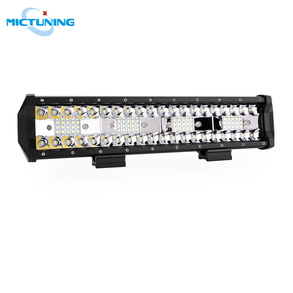 

MICTUNING 12" Five Row High Power LED Work Light Bar Combo Roof Driving Lamp 6500LM Spot Flood Beam Offroad 4X4 ATV UTV SUV Boat