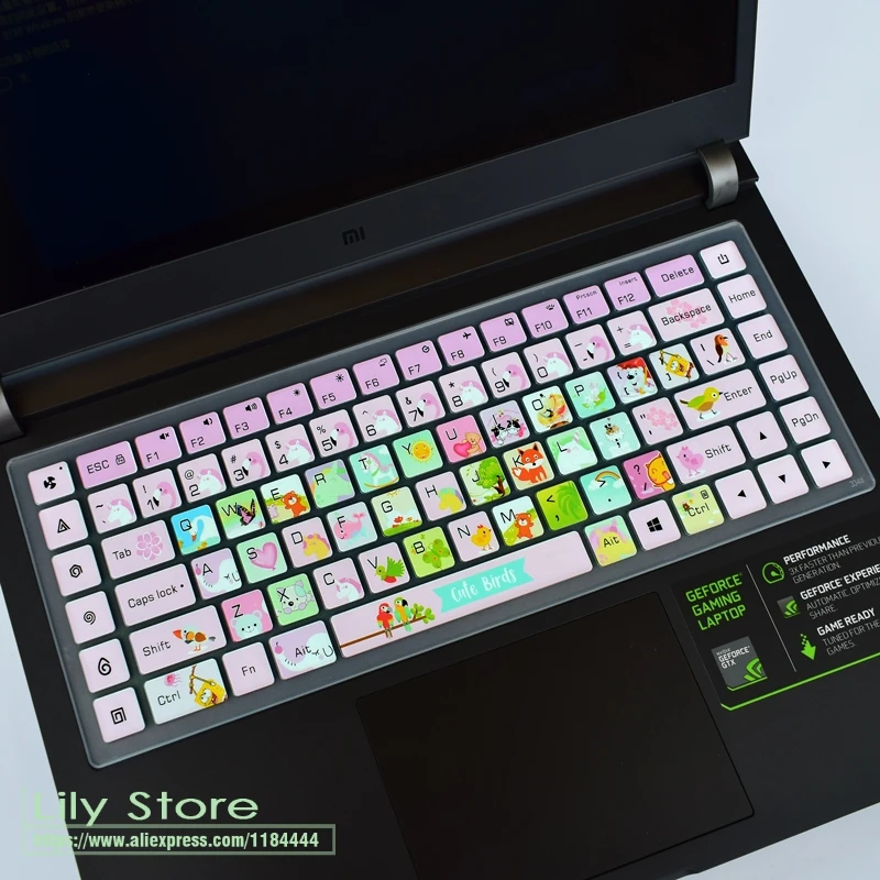 

15.6 inch Silicone laptop Keyboard Cover Protector Skin for Xiaomi Mi Gaming Laptop 15 Notebook with Nvidia GTX 1060