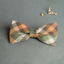 Mantieqingway Свадебный хлопчатобумажный галстук-бабочка Noeud Papillon мужской и женский галстук-бабочка клетчатый цветной галстук модный галстук Рождественский подарок