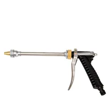 Высокое давление воды пневматический распылитель металлический шланг длинный стержень сопла распылитель воды пистолет для мойки автомобилей газон сад