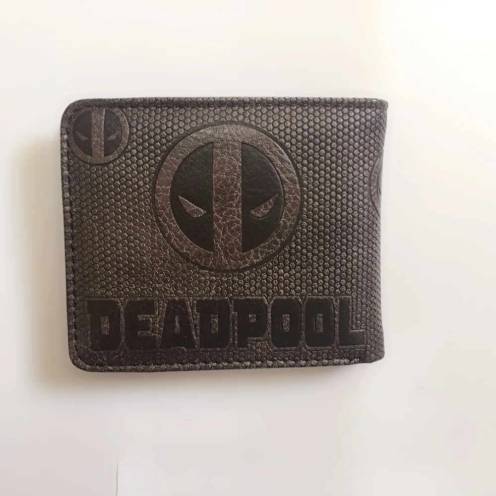 Deadpool кошелек Marvel Comics X Man двойной черный PU кожаный бумажник W1220Y|Кошельки| |