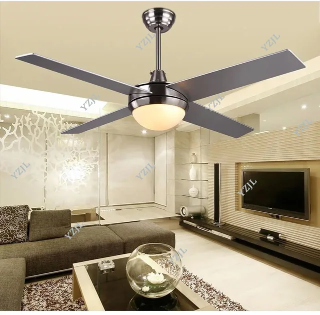 48inch ceiling fans single light simple LED modern minimalist living