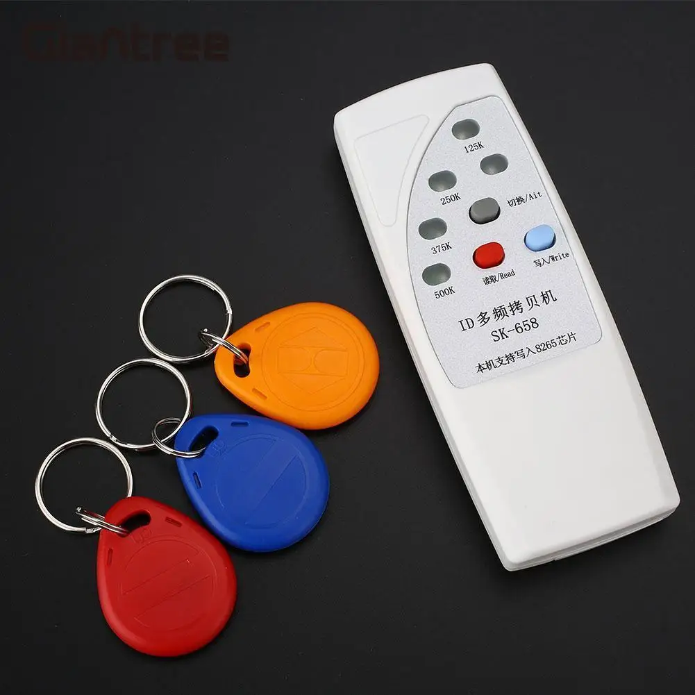 

RFID Handheld 125KHz Door Access Control Card Copier Writer Cloner White