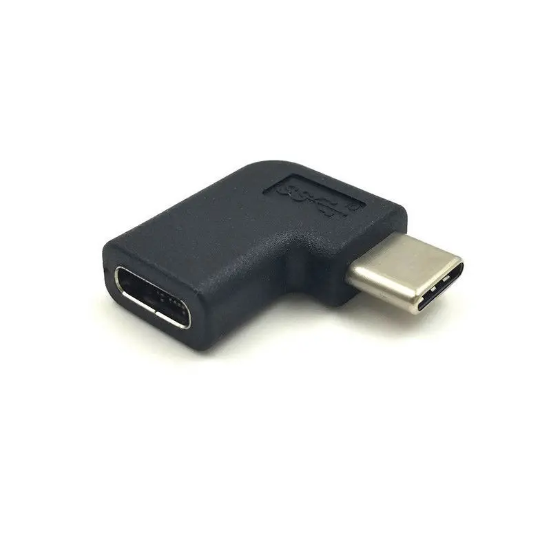 USB 3 1 Тип C папа к женскому адаптер конвертер 90 градусов правый угол разъем для