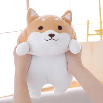 

MINOCOOL Baby And Adult Chubby Corgi PP Cotton Plush Doll Toy Soft Elastic Home Pillow Fat Fart Doll Short Plush Pillow Cusion