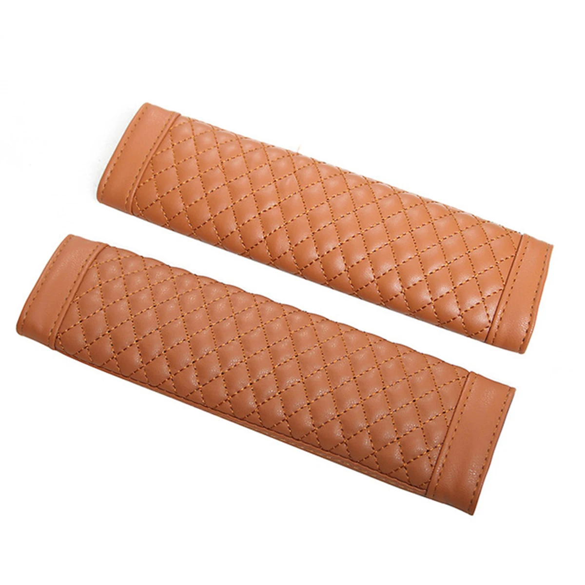 

2 PCS Auto Car Seat Belt Cover Lambskin Soft Seat Shoulder Pad Seatbelt Strap Cover (Brown)