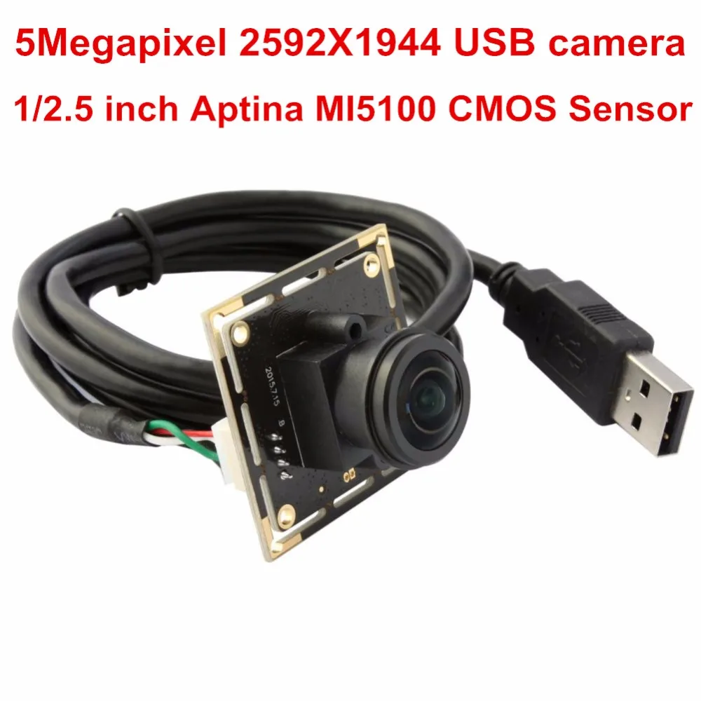 

ELP 5MP UVC fisheye lens USB 2.0 micro usb external camera for android mobile phone ELP-USB500W05G-L156