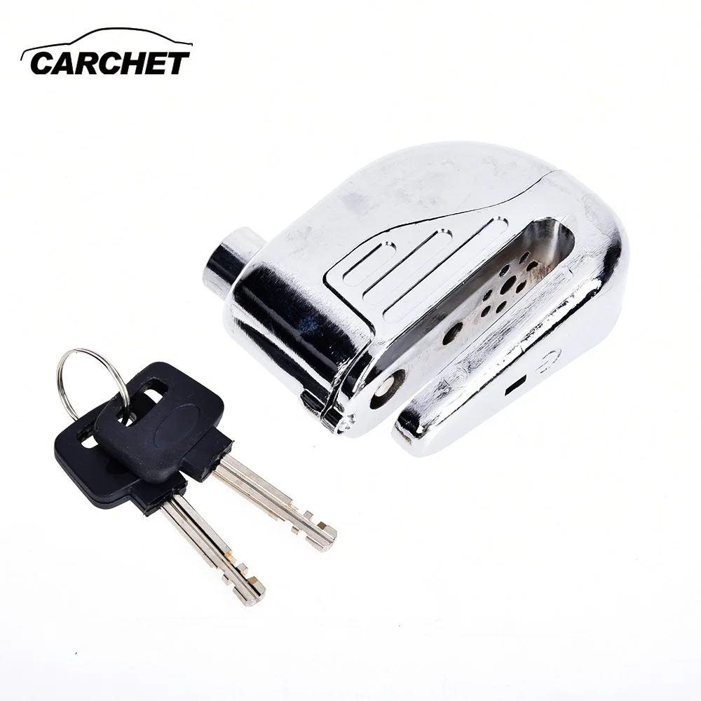 

CARCHET Motorcycle Lock Disc Motorbike Lock with Alarm Anti Thief Security Steel Motorcycle Brake Disc Safety Lock Bicycle