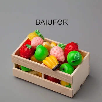 

BAIUFOR Miniatures Fruit Cola Apple banan Fairy Garden Miniature Succulents Figurine Mini Landscape Decor Doll House Accessories