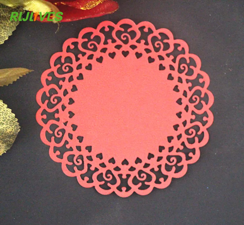 

RLJLIVES Metal Cutting Dies Lace Circle Scrapbook Card Album Paper Craft Decorative Embossing Cutter