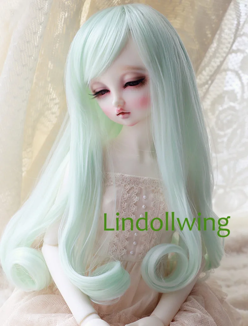 1/3 парик для шарнирной куклы Pullip Dal DD Dollfie 8 9 дюймов длинный 5808 мятного цвета|Куклы|
