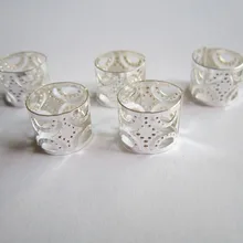 50 шт./лот серебро Цвет 10/12 мм регулируемый волос страх Dreadlock бусинами манжеты Клипы Кольца для Аксессуары для волос