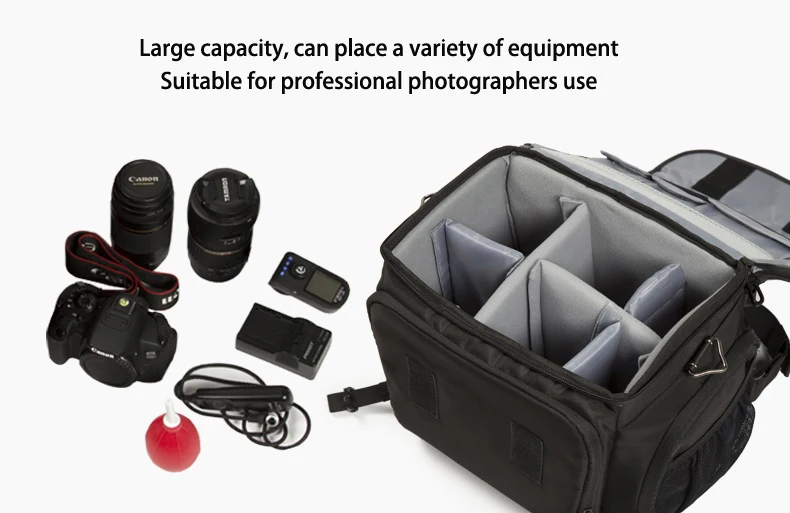 Jealiot большая емкость Фото Сумка для сумки для камеры плечо dslr цифровой водонепроницаемый ударопрочный видеообъектив чехол для Canon 5d