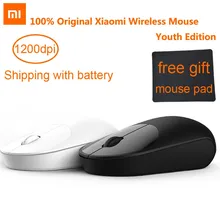 Оригинальная беспроводная мышь Xiao mi Youth Edition, портативная мышь mi mouse s из АБС-пластика, 2,4 ГГц, Wi-Fi управление, подключение 1200 точек/дюйм, легкий Bod