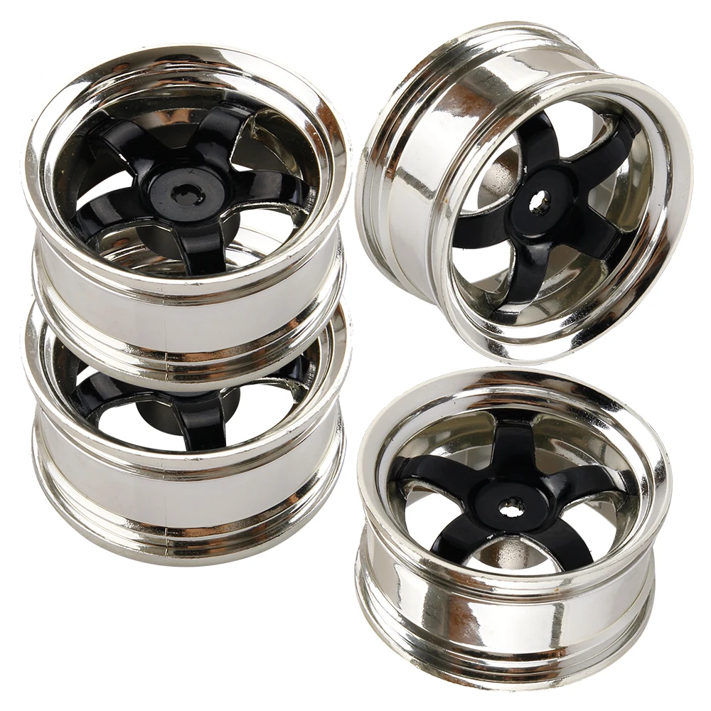 Wheel Rims Toy Car Wheel Hub Black Plated High Quality Fashion Tamiya