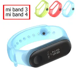 ТПУ силиконовый ремешок для mi band 3 браслет прозрачные ремешки для Xiaomi mi Band 3 браслеты аксессуары mi Band 3 NFC ремень