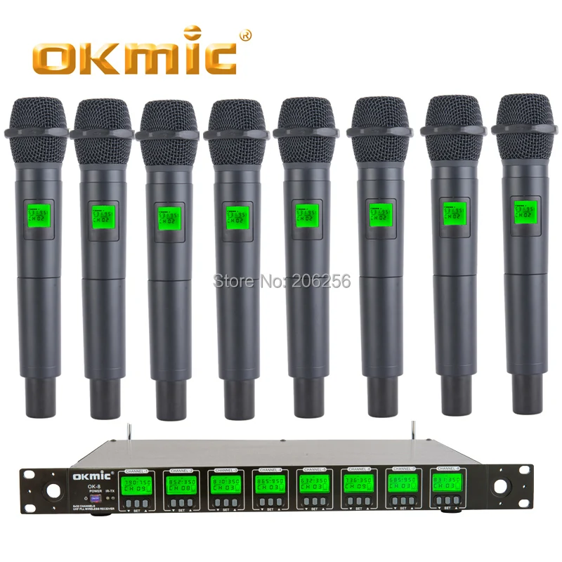 OKMIC OK 8 2H Профессиональная UHF/PLL металлическая Портативная Беспроводная