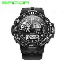 SANDA, новинка, G стиль, цифровые часы, мужские, военные, армейские часы, водонепроницаемые, с календарем, светодиодный, спортивные часы, Relogio Masculino 737