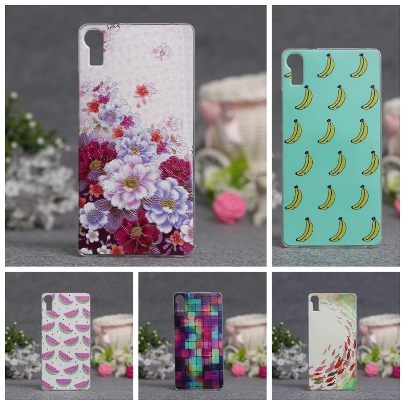 

3D Style Cartoon Flower Zebra Clear Back Cover Soft TPU Case For Lenovo Vibe Shot Z90 Z90-7 Slim Thin Silicone Phone Case