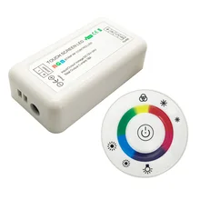 Диммер для стеклянной панели, Круглый Цветной RGB-контроллер для светодиодных лент, 12 В, 24 В, RGB/RGBW