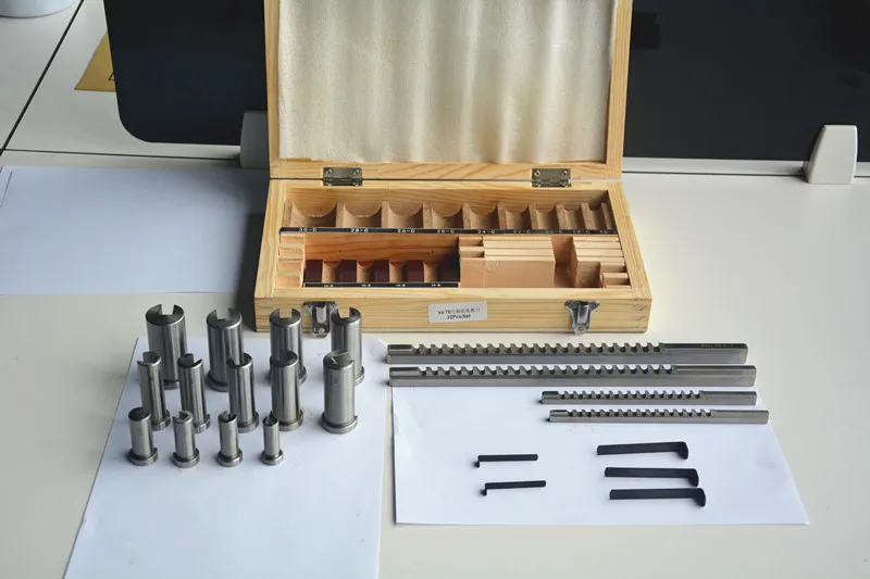 

fast shipping 22pcs Keyway Broach Bushing Shim Set Metric System 12-30 HSS Keyway Tool for CNC Machine New