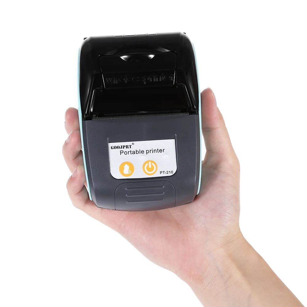 GOOJPRT PT 210 58 мм Bluetooth термопринтер портативный беспроводной чековый принтер POS для