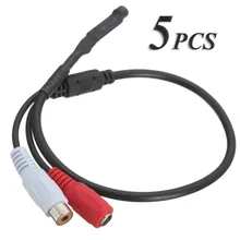 5 шт Аудио высокочувствительный микрофон Микрофон для CCTV камера системы безопасности цифровой видеорегистратор системы