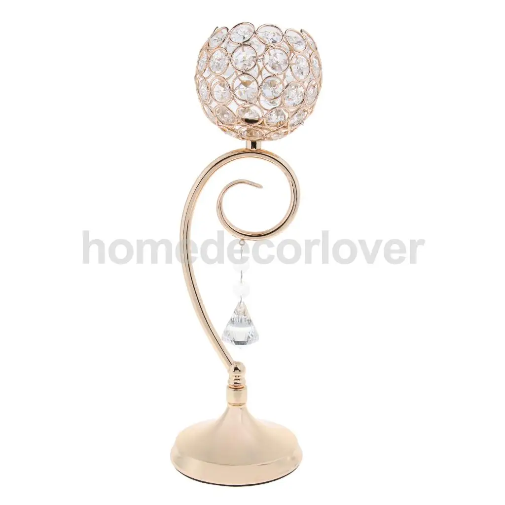 Elegant Effective Mosaic Wedding Festive Candlestick Candle Light Holder Stand Table Top Festive Decorations 2Pcs