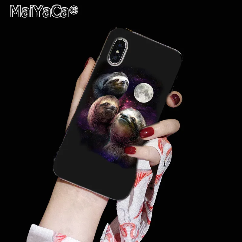 MaiYaCa астронавт животное собака корова Ленивец животное Забавный чехол для телефона чехол для iphone 11 pro 8 7 66S Plus X 10 5S SE XR XS MAX чехол - Цвет: 4