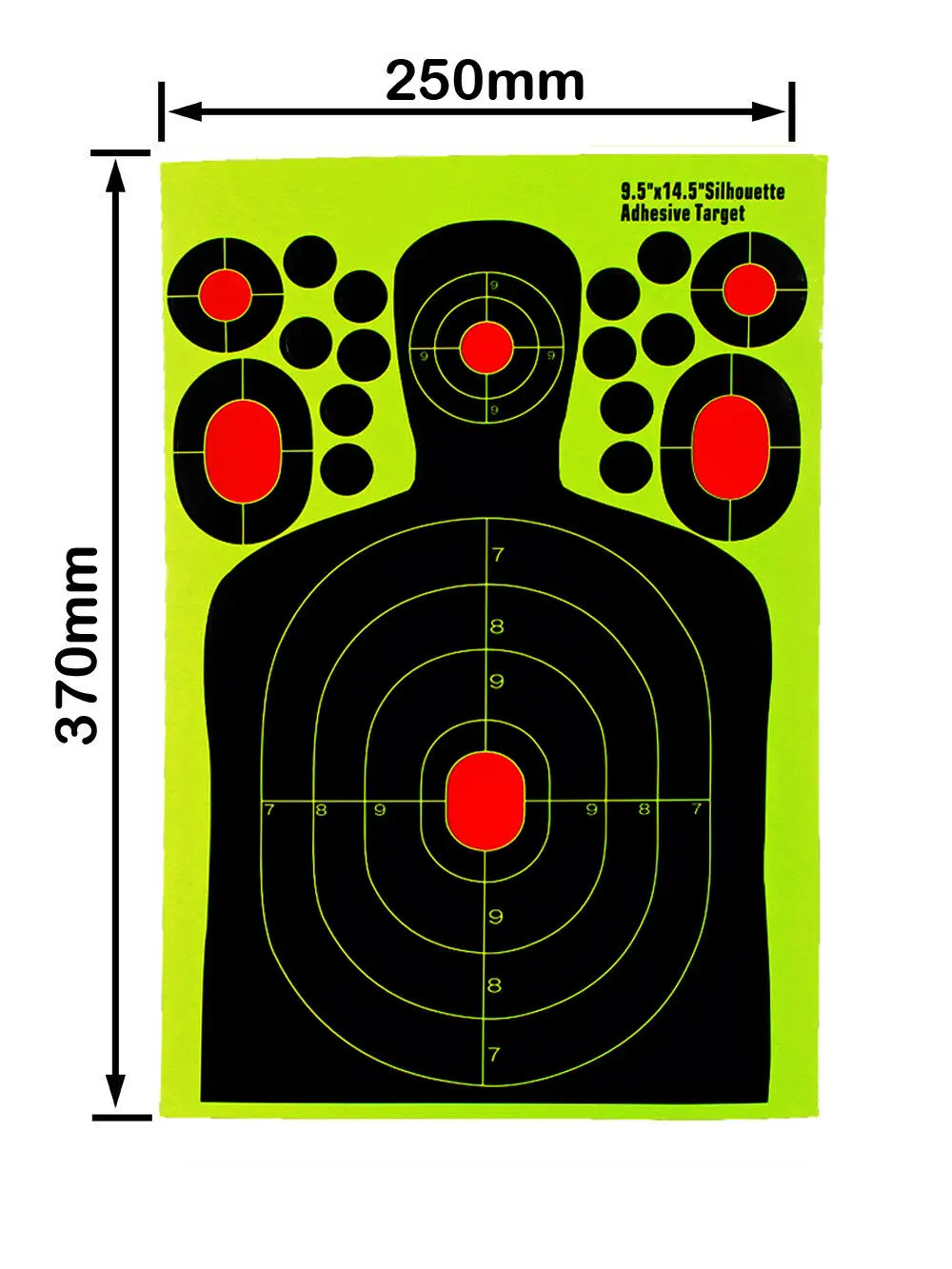 10 шт. 14,5 дюймов форма человеческого тела мишени для стрельбы Бумажная мишень для стрельбы тренировок аксессуары