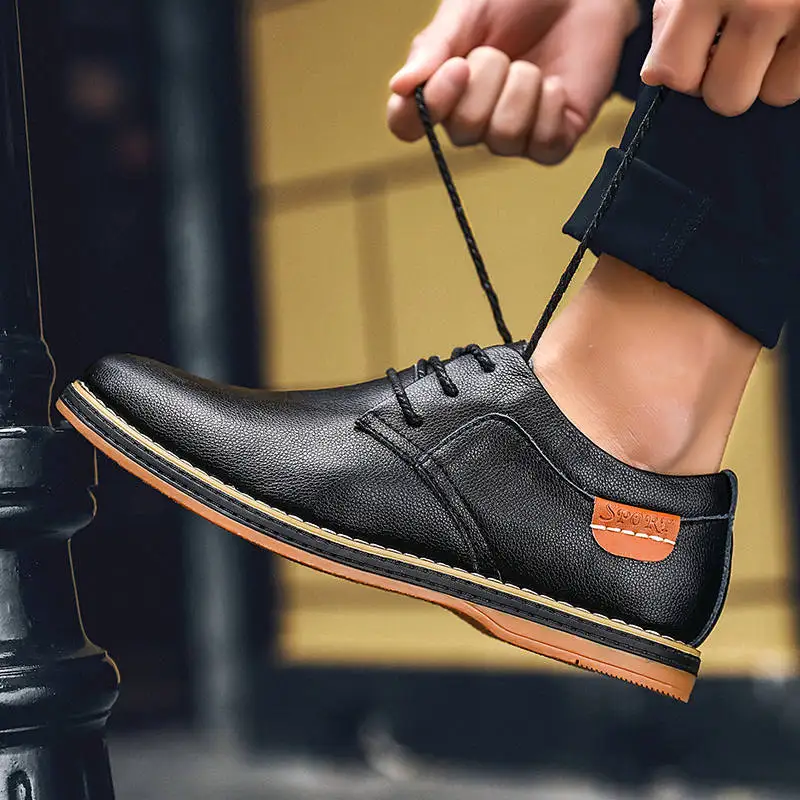 Comfortable Office Fashion Men's Shoes Casual Moccasins Genuine Leather Flat Shoes Lace Up Oxford Work Shoes Men Dress Shoes Comfortable Office Fashion Men's Shoes Casual Moccasins Genuine Leather Flat Shoes Lace Up Oxford Work Shoes Men Dress Shoes