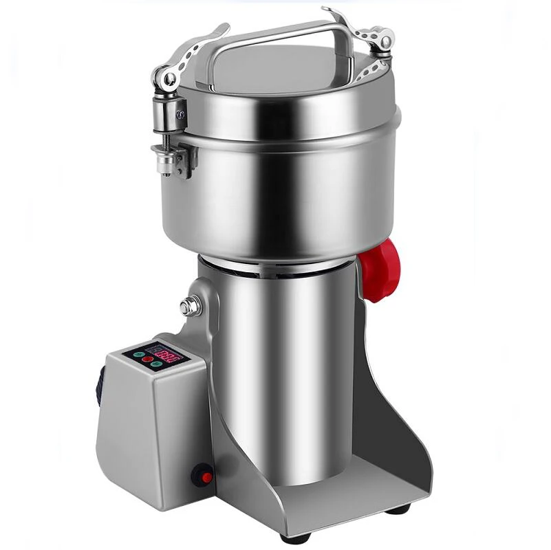 

Grinder Household Grains Dry Mill Powder Machine LED Digital Display Intelligent Regulation Fast Milling Safety Overload